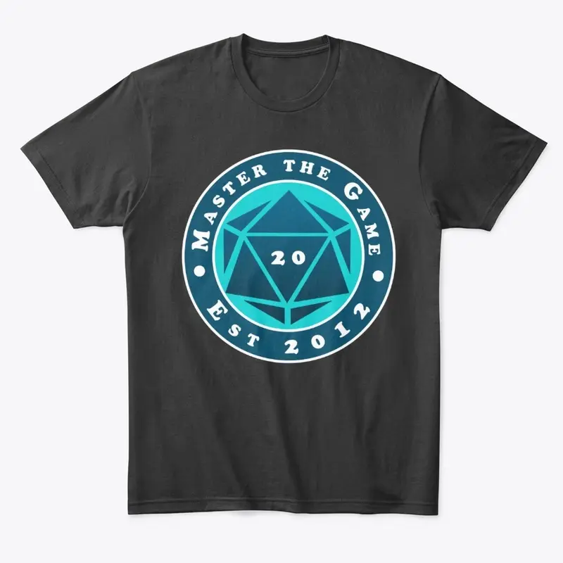 Master The Game Logo Dark Blue d20